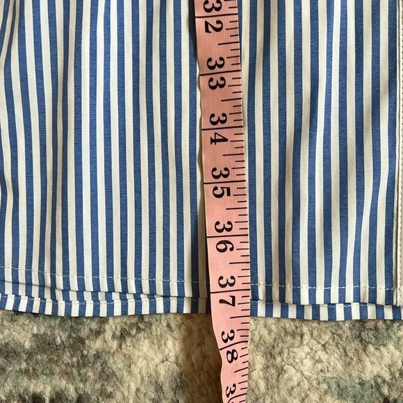 Tuckernuck Women's Striped Royal Shirt Dress Size Medium - Picture 12 of 13